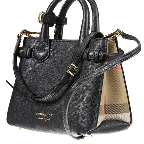 burberry bags black|Burberry bag black small.